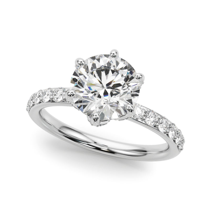 Round Engagement Ring