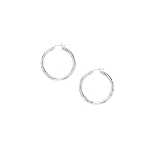 10K Gold 3x30mm Hoop Earring