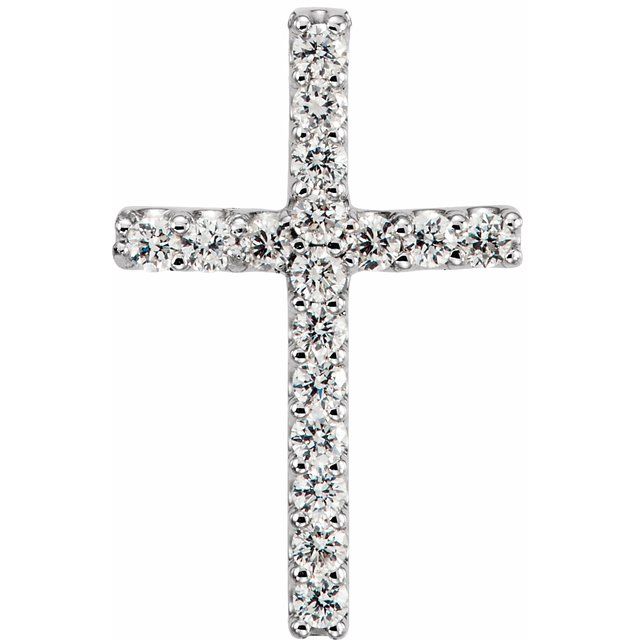 The Riel — Round Cross Petite Pendant - Yellow