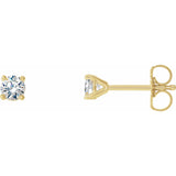 1 ct tw Round Lab Grown Diamond Stud Earrings in 14K White Gold...