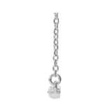 1/4 ct tw Accented Lab Grown Diamond Necklace in 14K White Gold (... - view 2