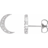 4 ct tw Round Lab Grown Diamond Stud Earrings in 14K White Gold...