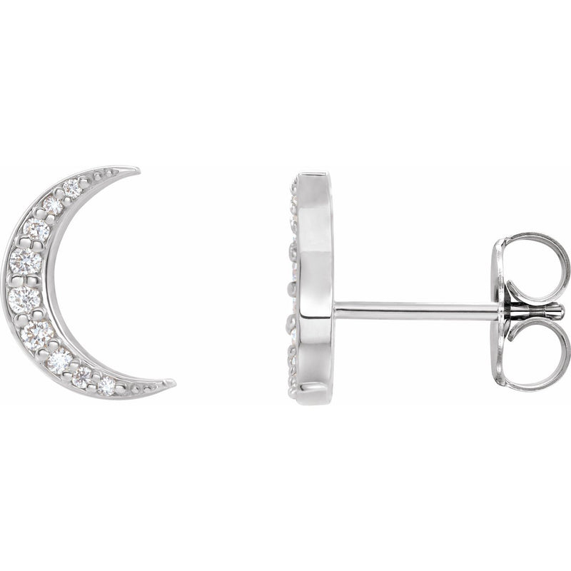 4 ct tw Round Lab Grown Diamond Stud Earrings in 14K White Gold...