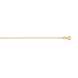 14K Gold .85mm Machine Rope Chain (Carded) 