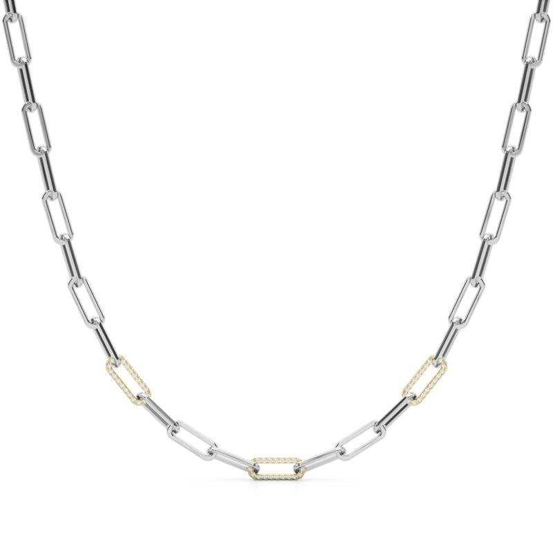 17 Inch Dia Paper Clip Necklace