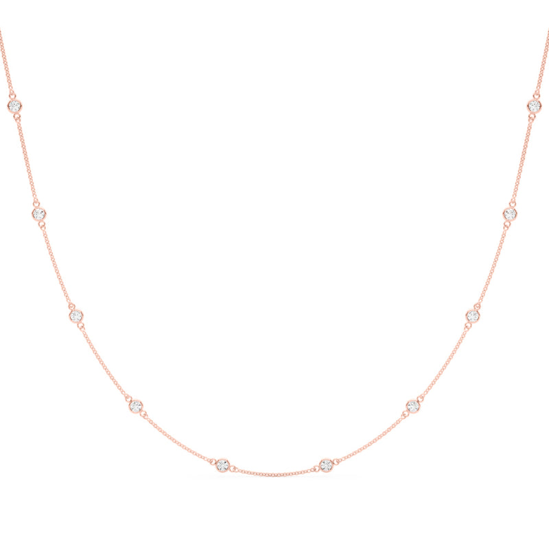 18 10 Station Dia Necklace - alt view