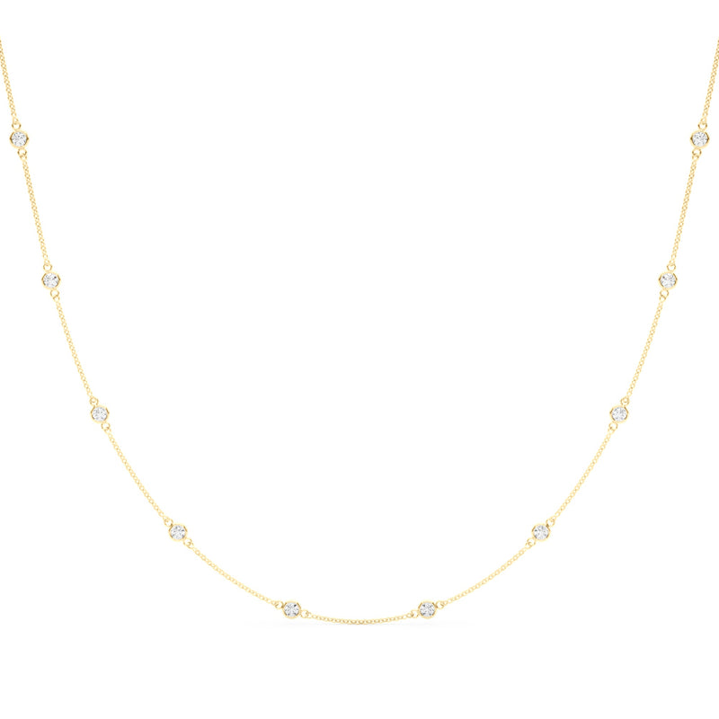 18 10 Station Dia Necklace - alt view
