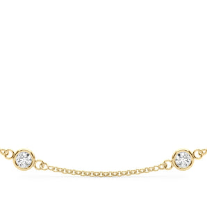 18 10 Station Dia Necklace - alt view