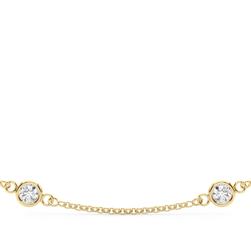 18 10 Station Dia Necklace - alt view