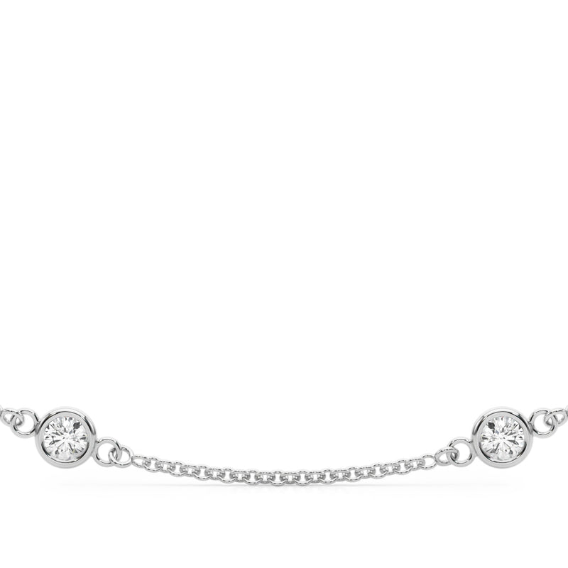 18 10 Station Dia Necklace - alt view