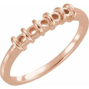 The Signe Anniversary Band — Rose Gold