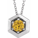 The Nemora — Diamond Necklace - Yellow