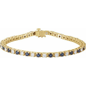 The Nausika — Line Diamond Bracelet - Yellow