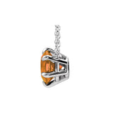 Solitaire Lab Grown Diamond Necklace in 14K White Gold (18")... - view 2