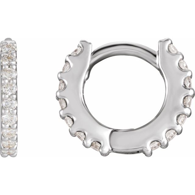 The Noir — Round Accented Huggie Earrings - Yellow