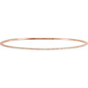 7" Lab Grown Diamond Accented Bracelet in 14K White Gold (1 ct tw...