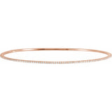7" Lab Grown Diamond Accented Bracelet in 14K White Gold (1 ct tw...