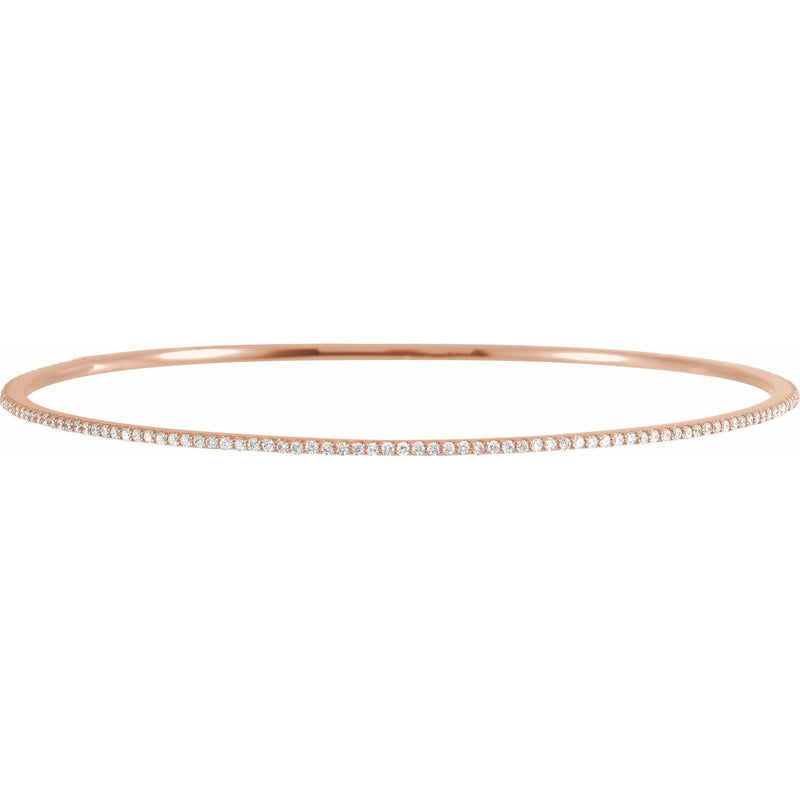 7" Lab Grown Diamond Accented Bracelet in 14K White Gold (1 ct tw...