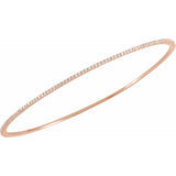 7" Lab Grown Diamond Accented Bracelet in 14K White Gold (1 ct tw... - view 2