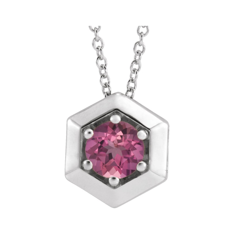 Solitaire Lab Grown Diamond Necklace in 14K White Gold (18")...
