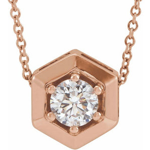 The Ayla — Diamond Necklace - Yellow
