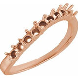 The Ruby Anniversary Band — Rose Gold