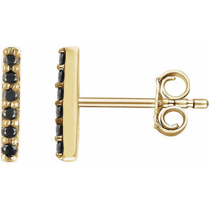 The Kaja — Round Diamond Earrings - Yellow