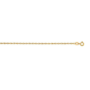 14K Gold .95mm Machine Rope Chain (Carded) 