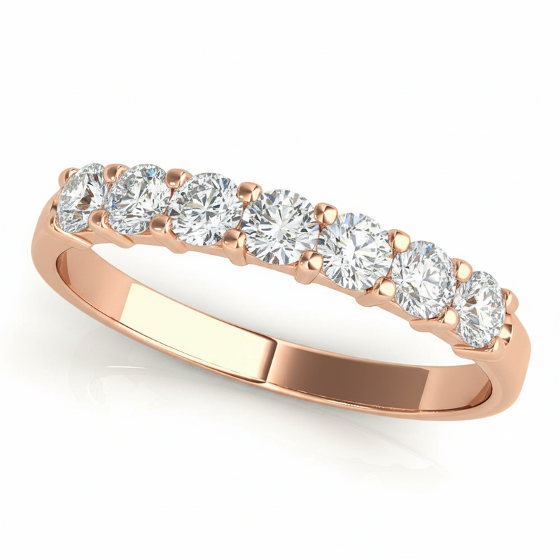 1/2 ctw 7 Stone Band — Rose Gold