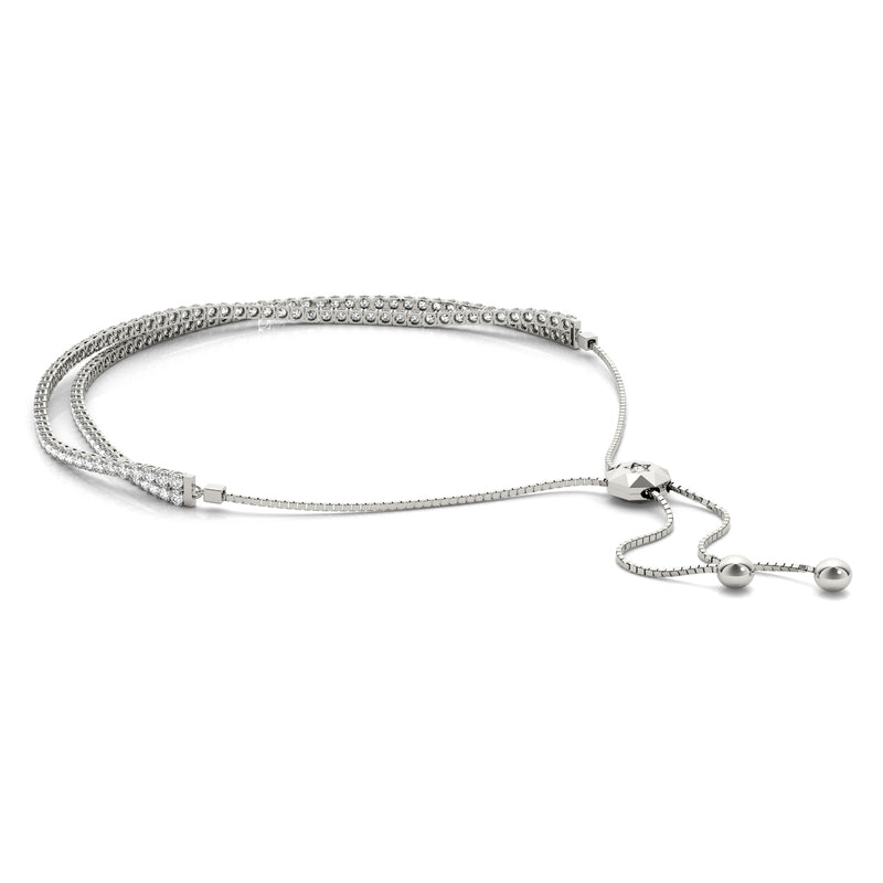 In-Line Adjustable Tennis Bracelet - alt view