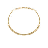 Diamond Gold Twist Bracelet - alt view