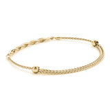 Diamond Gold Twist Bracelet - alt view