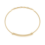 Diamond Gold Twist Bracelet - alt view