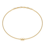 Diamond Gold Twist Bracelet - alt view