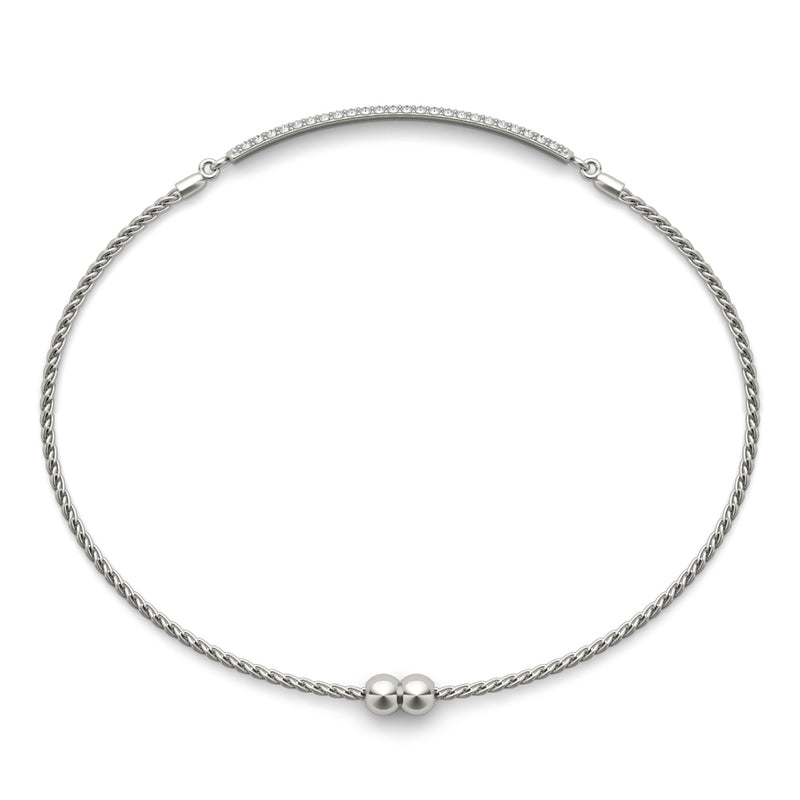 3 Row Diamond Bracelet - alt view