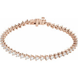 The Vaughn — Line Diamond Bracelet - Yellow