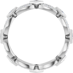 The Esme — Infinity-Inspired Eternity 2mm Wedding Band - view 2