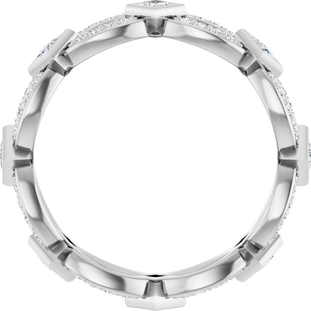 The Esme — Infinity-Inspired Eternity 2mm Wedding Band - view 2