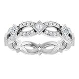 The Esme — Infinity-Inspired Eternity 2mm Wedding Band - view 3