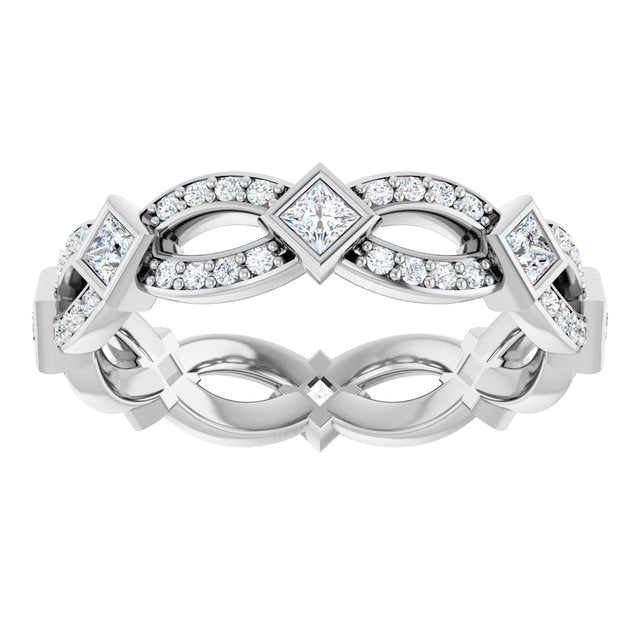 The Esme — Infinity-Inspired Eternity 2mm Wedding Band - view 3