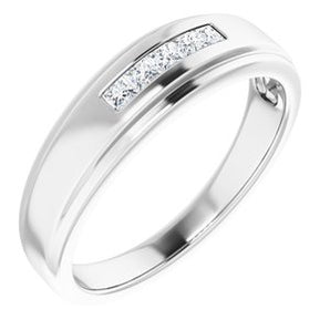 Five-Stone Band — 2 X 2 mm Square (122788)
