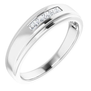 Five-Stone Band — 2 X 2 mm Square (122788)