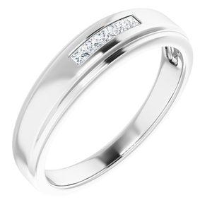 Five-Stone Band — 1.8 X 1.8 mm Square (122788)