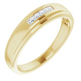 Five-Stone Band — 1.8 X 1.8 mm Square (122788) — 14K Yellow Gold