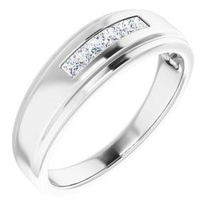 Five-Stone Band — 2.3 X 2.3 mm Square (122788)