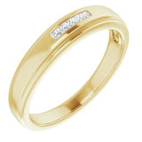 Five-Stone Band — 1.5 X 1.5 mm Square (122788) — 14K Yellow Gold