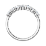 1 1/3 ct tw Diamond Lab Grown Anniversary Band in 14K White Gold... - view 2