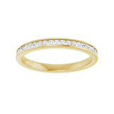 1/5 ct tw Channel-Set Lab Grown Anniversary Band in 14K White Gol... - view 3