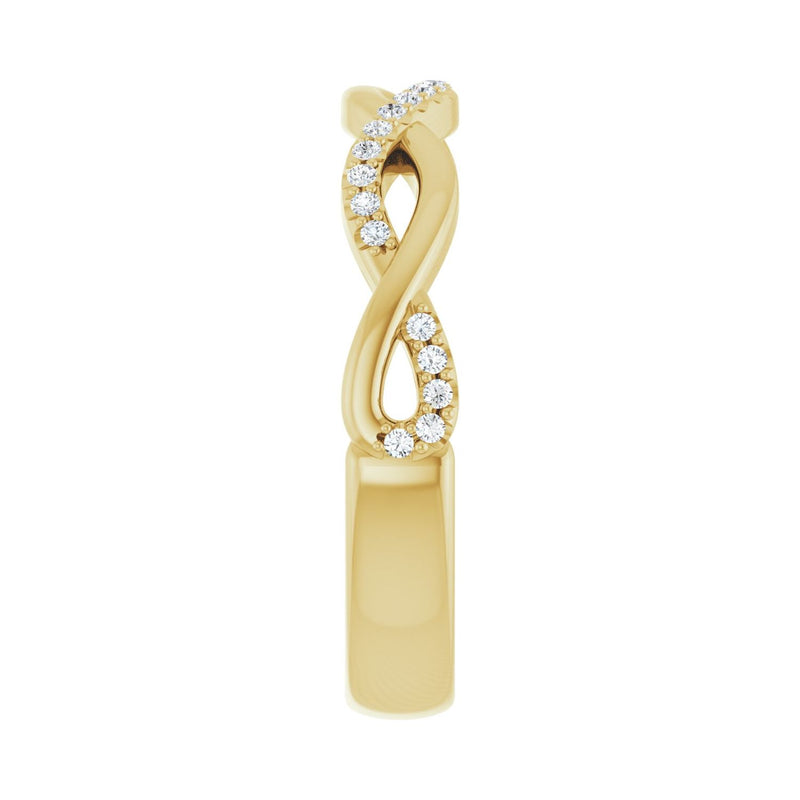 1/8 ct tw Diamond Lab Grown Anniversary Band in 14K White Gold... - view 4