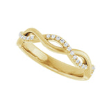1/8 ct tw Diamond Lab Grown Anniversary Band in 14K White Gold... - view 5